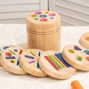 Juguete de Madera Montessori para la Clasificación de Colores, Habilidades Motoras, Caja de Monedas Educativa, Juego Sensorial para Niños - Product Image 1