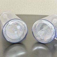 Gobelets à double paroi transparents de 16 oz et 20 oz avec paillettes, gobelets réutilisables en plastique coloré pré-percés avec poignée pour enveloppes UV DTF
