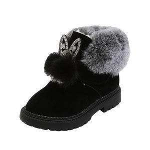 Winter New Children's Flat Girl Princess Shoes Fashion Thickened Boat Style for <b>Spring</b> and Baby <b>Boots</b> - Product Image 6