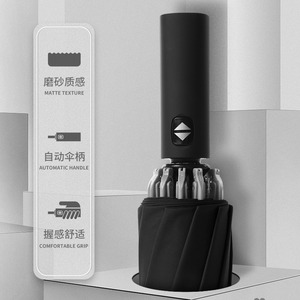 Paraguas Automático Plegable de Tres Secciones, 12 Varillas, Marco de Aleación de Nylon, Protección Solar y Contra la Lluvia, Diseño Minimalista para Regalos Publicitarios - Product Image 3