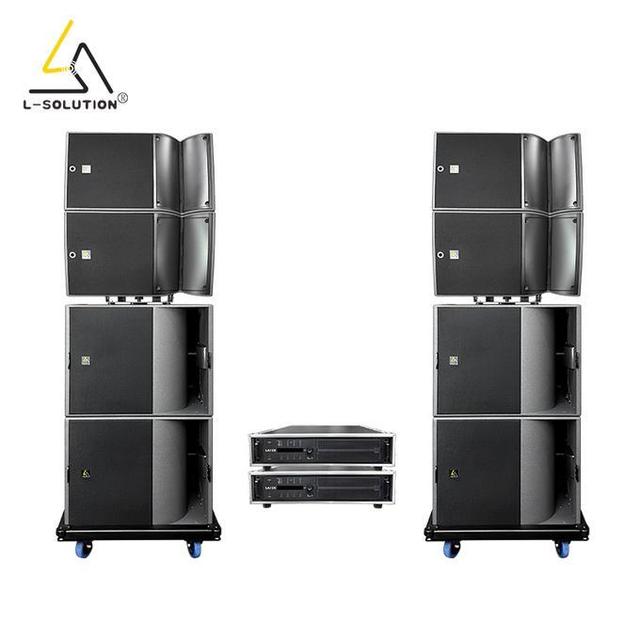 L-Solution A15F+A15W+KS21 Plug and Play Speaker System with Amplifier Complete PA Set for Live Events Concerts