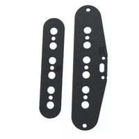 50mm spasi senar Fiber Plate bahan Pickup Slug Bobbin ST gitar elektrik Pickup Bobbin hitam