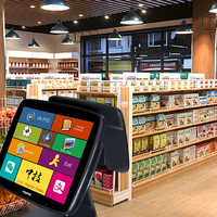 15 + 11.6 ''vente en gros système Pos ensemble Win Dows caisse enregistreuse Restaurant écran tactile Pos systèmes caisse enregistreuse