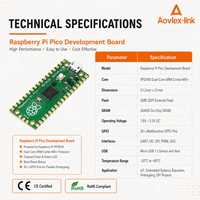 Chip RP2040 de Doble Núcleo Compatible con Python y Raspberry Pi PICO