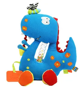 Baby Activity multifunctional Stuffed Animal Dino Plush Toys newborn soft soothing toy