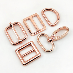 DP002 बैग सामान बैग का पट्टा बकसुआ हैंडबैग हार्डवेयर समायोज्य स्लाइडर गुलाब गोल्ड ओ डी अंगूठी हुक चढ़ाया वसंत लॉबस्टर अकवार - Product Image 2