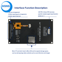 4,0 "TFT SPI 480*320 V1.0 Kapazitiver Touchscreen TFT-LCD-Bildschirm 4,0-Zoll-SPI-Displaymodul mit seriellem Anschluss