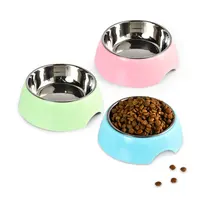 Buy Wholesale China Hot Sale Stainless Steel Pet Bowls Dog Cat Waterer And  Feeder Two In One Bowl Plastic Base & Pet Bowl at USD 0.69
