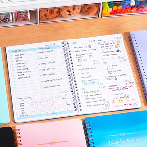 Agenda A5 2027 con Cubierta de PP, Planificador Diario, Semanal y Mensual, Cuaderno con Encuadernación Wire-o, Planificador de Objetivos, Lista de Tareas - Product Image 6