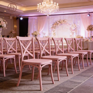 Silla de Plástico con Respaldo Cruzado para Eventos, Fiestas, Banquetes y Bodas - Product Image 1