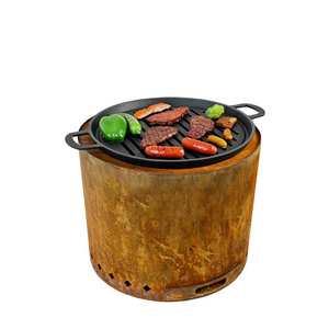 <span class=keywords><strong>Estufa</strong></span> de <span class=keywords><strong>Leña</strong></span> Portátil de Acero Corten de Alta Resistencia con Recubrimiento en Polvo, sin Humo, para Acampar - Product Image 3