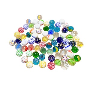 High Quality Handmade Colorful Transparent Glass Beads 16mm Round Balls for 2-14 <b>Years</b> <b>Old</b> Home Decoration - Product Image 2