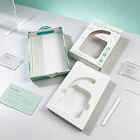 Scatola Regalo in Carta Personalizzata OEM ODM per Power Bank con Finestra Trasparente e Linguetta in Plastica