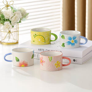 Mug en céramique créatif à motif de dessin animé, 201-300 ml, compatible micro-ondes et lave-vaisselle, tasse à café pour le petit-déjeuner, pour les couples, usage domestique - Product Image 2
