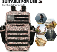 Sac à dos tactique 45L, sacs à dos de randonnée pour hommes et femmes, sac à dos Molle en Oxford 900D, sac à dos de jour pour le camping, la pêche, les voyages, les activités de plein air, personnalisable