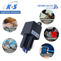 Dispositivo de Rastreo GPS 4G para Motocicletas y Automóviles Pequeños, con Aplicación para iOS y Android, Corte Remoto del Motor, Detección de ACC, Rastreador GPS para Vehículos