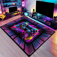 Tapis de Sol Esports Manette Salon de Jeu Décoration Intérieure Cyberpunk Cartoon Grande Surface Tapis Complet