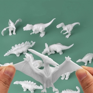 12 pièces <span class=keywords><strong>de</strong></span> jouets <span class=keywords><strong>de</strong></span> <span class=keywords><strong>dessin</strong></span> DIY pour enfants, matériau écologique sûr, kits <span class=keywords><strong>de</strong></span> peinture avec moule <span class=keywords><strong>de</strong></span> <span class=keywords><strong>dinosaure</strong></span> pour les enfants, arts et artisanat - Product Image 1