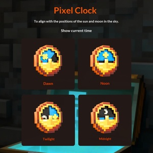 Игровой аксессуар для декора комнаты: часы-игрушка Pixel в стиле аниме (без материала) - Product Image 2