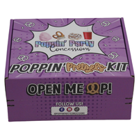 Boîte d'emballage en papier auto-adhésive pour le commerce électronique, boîte à beignets violette, cartons personnalisés, boîtes pliables pour l'expédition, boîtes d'expédition par courrier