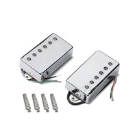 Humbucker chromé de haute qualité pour guitare à Six cordes, Pickups à Double bobine