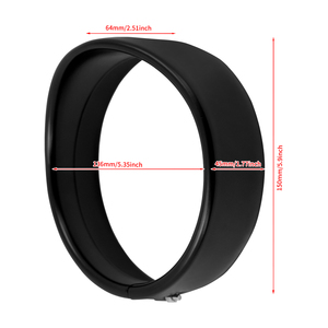 Anello di Copertura per Faro Moto da 5,75 Pollici per Harley Sportster XL 883 1200 Dyna Softail FXLR FXST FXSTB - Product Image 5