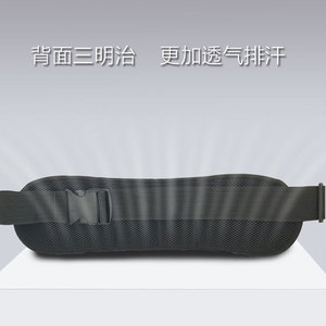 Riñonera Deportiva Negra de Poliéster Impermeable para Correr, con Bolsillo con Cremallera para Teléfono, para Hombres y Mujeres - Product Image 3