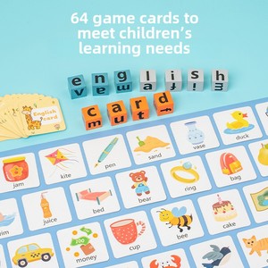 <span class=keywords><strong>Puzzle</strong></span> interactif éducatif Montessori unisexe pour enfant, jeu d'orthographe en bois certifié EN71 - Product Image 3