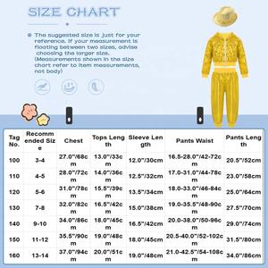 Conjunto de 3-14 Piezas para Niños y Niñas, Sudadera con Capucha, Pantalones y Sombrero Fedora, para Espectáculos de Jazz, Danza, Hip-Hop y Actuaciones en Escenario - Product Image 6