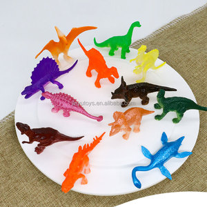 Venta al por mayor de juguetes de cápsulas expendedoras Mini figuras de dinosaurios de PVC juguetes de dinosaurios luminosos fiesta de cumpleaños favores suministros bolsa de regalos - Product Image 2
