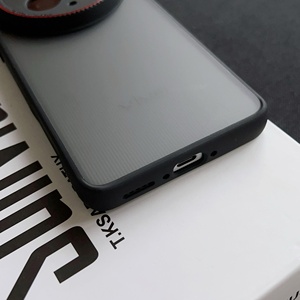 Black Matte Transparent <b>Camera</b> Protective <b>Magnetic</b> Ring Holder 360 Full Wrap Protection Mobile Phone Cases For VIVO X200 Ultra - Product Image 5