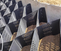Système de confinement cellulaire en géocell HDPE NETE MPGGC pour le contrôle de l'érosion des pentes, mur de soutènement, stabilisateur de sol haute résistance