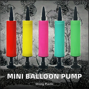 <span class=keywords><strong>REIANS</strong></span> Mini Plastik-Handballonpumpe Zufällig Gefärbt für Folien-/Latexballons Tragbarer Weihnachtsparty-Luftpumpe - Product Image 2
