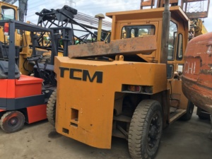 TCM 8 Ton <b>Used</b> Diesel Forklift 4WD Solid Tire Rough Terrain Heavy Duty Forklift Truck From USA - Product Image 3