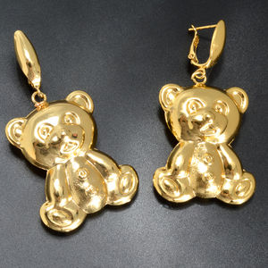 Bijoux classiques unisexes pour l'Afrique, boucles d'oreilles créoles en cuivre plaqué or 18 carats, design pour les amoureux, occasion anniversaire, Zeadear - Product Image 4