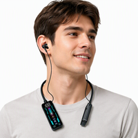 Écouteurs intra-auriculaires élégants avec affichage numérique et commande tactile, Bluetooth 5.4, pour la course, les trajets quotidiens et l'usage quotidien (vente en gros)