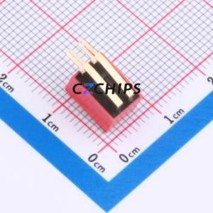 DT-02HT DIP Switch Through hole Component (THT),P=2.54mm Switch Flat Toggle, Raised Type Single Pole Single Throw 2 2.54mm - Product Image 2