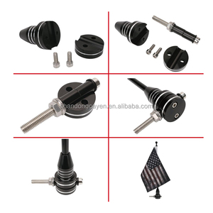 Атласная ткань, бесплатный образец, любой цвет, Szie America, пользовательский полиэстер, цифровая печать, флаг мотоцикла с полюсом - Product Image 3