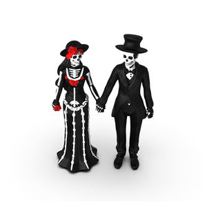 รูปปั้นของที่ระลึกวันเม็กซิกันแห่งความตายรูปปั้นทำจากเรซิ่นงานฝีมือรูปปั้นสามีและภรรยาของตกแต่งสวนในบ้าน - Product Image 6