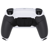 Kit de remapping RISE4 avec poignée caoutchoutée noire pour manette PS5, avec carte de mise à niveau, coque arrière et boutons arrière