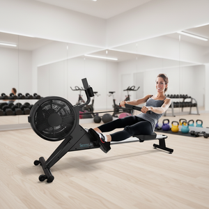 <span class=keywords><strong>Rameur</strong></span> d'intérieur à résistance magnétique en acier haute performance et durable, 10 niveaux de résistance réglables, batterie au lithium, 150 kg - Product Image 6
