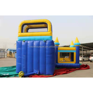 <span class=keywords><strong>Château</strong></span> gonflable commercial bleu roi avec toboggan et double tour, combo <span class=keywords><strong>château</strong></span> <span class=keywords><strong>de</strong></span> saut pour fêtes d'enfants et location d'événements - Product Image 4