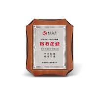 Plaque avec logo personnalisé, bouclier imprimable par sublimation, trophée en bois de noyer, plaque en métal