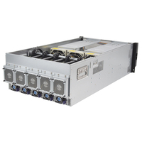 Carte GPU 5U 5 personnalisée 4090 5090 Serveur AI Serveur Châssis GPU à 5 cartes Rendu Châssis 5U