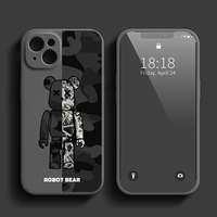 Coque de téléphone populaire pour iPhone 14 15 16 Pro Max 11 12 13 Pro XR X Xs 8 7 Mini, coques en silicone personnalisées avec logo de marque, coque arrière
