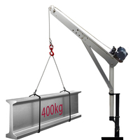 360 °   Grue de levage rotative pour remorque de camionnette