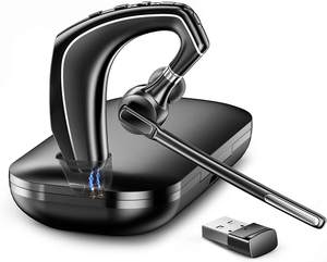 片耳Bluetoothイヤホン携帯電話ビジネスヘッドセットサポートカスタムMicrosoftチーム機能 - Product Image 1