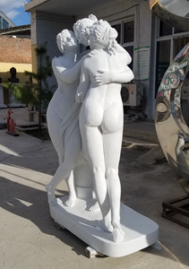 Natürliche Marmorskulpturen Handgeschnitzte Statue der Drei Grazien - Product Image 6