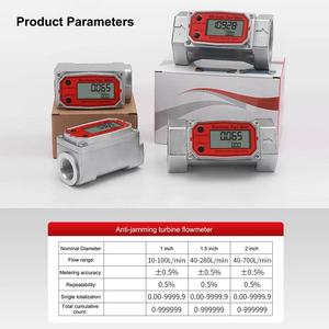 高精度デジタル表示燃料ディーゼル灯油ガソリン水メタノール用1/1.5/2インチタービン流量計 - Product Image 6