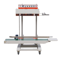 Machine de scellage numérique semi-automatique continue avec remplissage et extraction d'azote pour sacs alimentaires et emballage de cigarettes